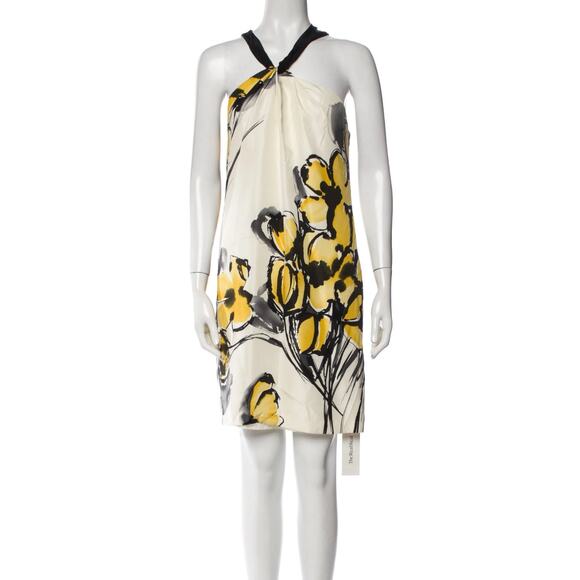 Vince 100% silk floral sleeveless sundress womens 6 boho classic preppy evening - Picture 1 of 10